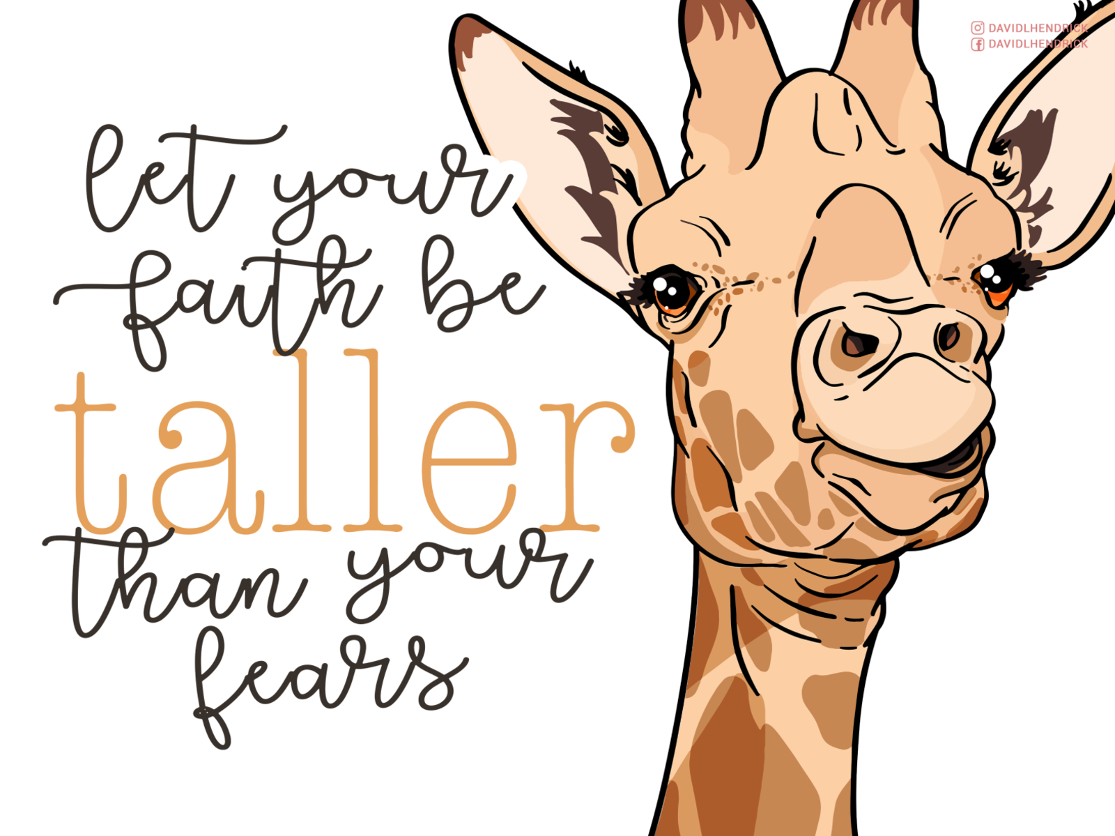 giraffe encouragement