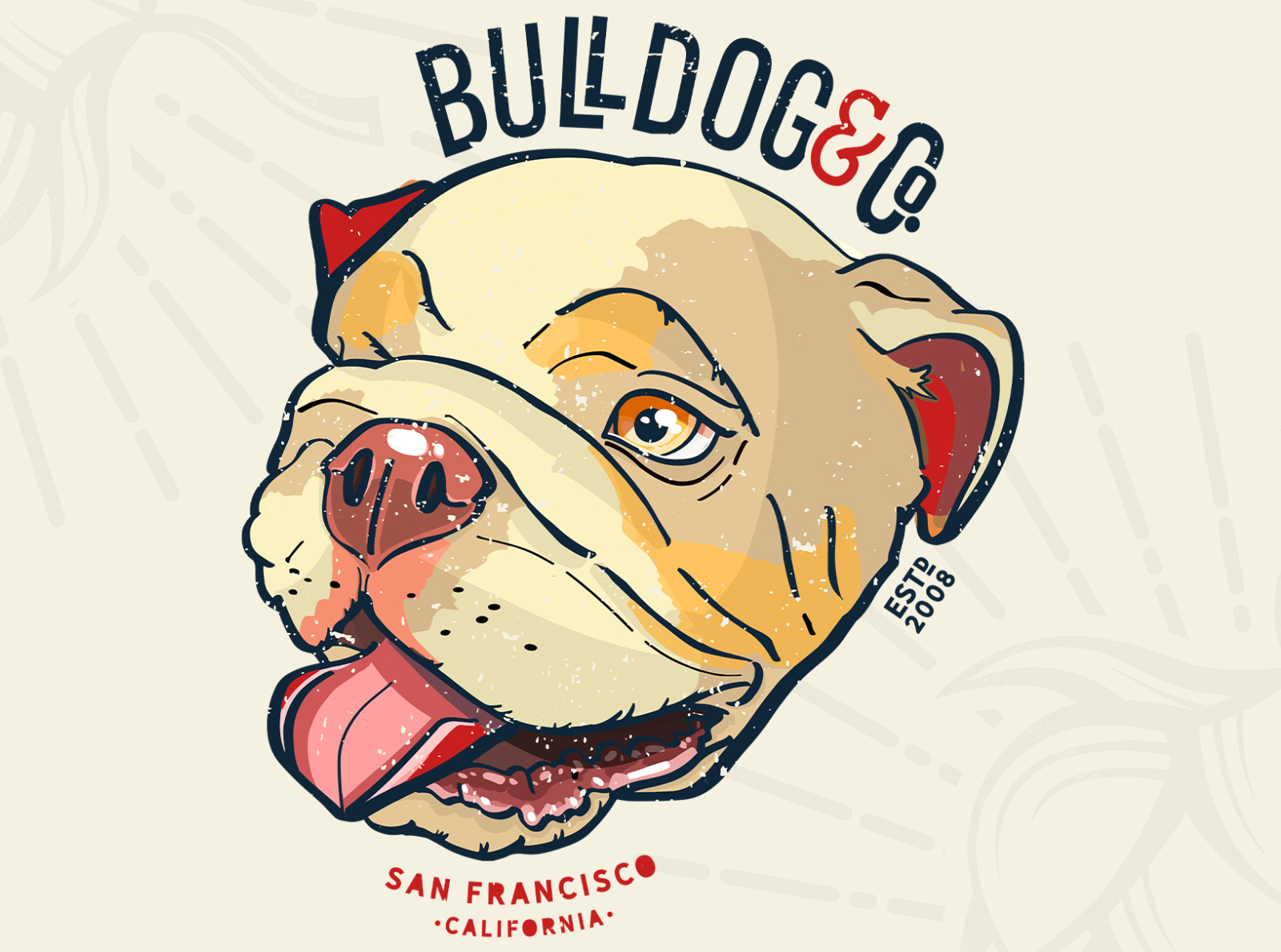 Bulldog Logo Concept by Davie Ross on Dribbble