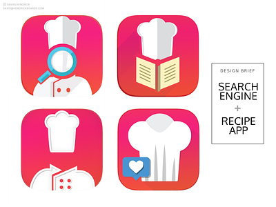 Unused Recipe App Icons app app icon branding chef chef hat chef icon chef logo food food app food app icon food logo logo pink app icon pinterist recipe recipe app recipe app icon recipe icon recipe logo red icon