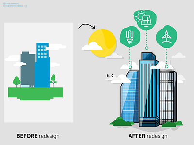 Redesign company infographic building buildings buildings logo company graphic company logo enviroment environment infographic environmentally conscious go green graphic design gree green homepage how to illustration info infographic rebrand redesign