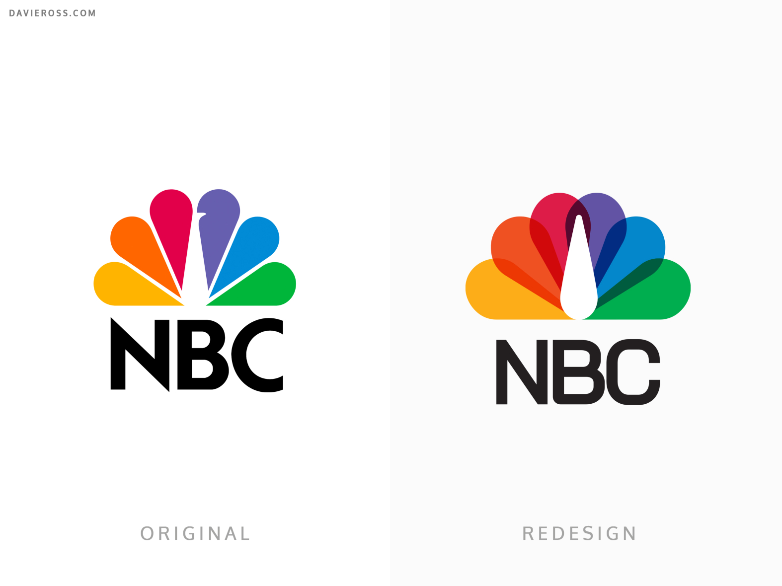 NBC Logo Redesign by Davie Ross on Dribbble