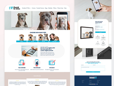Custom Pet Portrait Website | automated