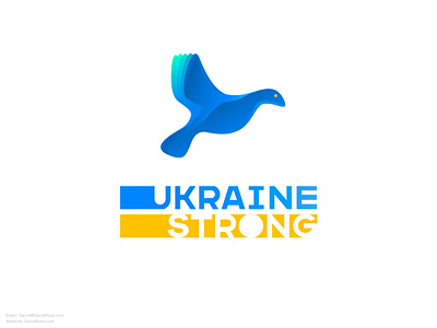 Ukraine Strong bird bird logo dog logo dove red cross red cross logo ukraine ukraine logo