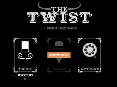 The Twist: Menu Design design game menu ui