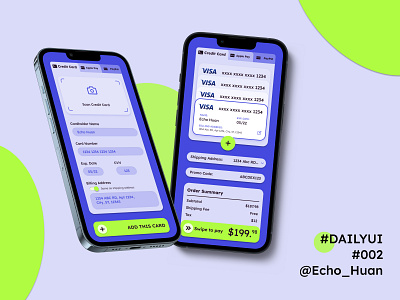 Daily UI 002 / Credit Card Checkout checkout creditcard dailyui design figma ui