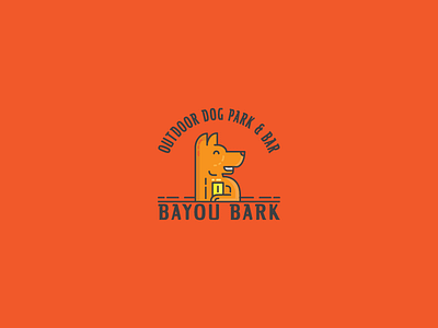 Bayoulogo bar dog dribbble logo orange park pub