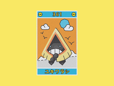 Snorunt card art design graphic ice illustration nintendo paint poke pokemon vector
