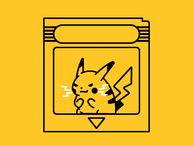 Pokemon Yellow illustration pikachu pokemon pokemon yellow vector vectordailies