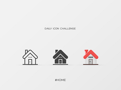 Daily Icon Challenge #home #006 building design home house icon illustration inspiration modern vector