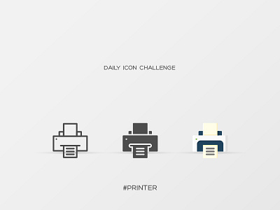 Daily Icon Challenge #printer #007