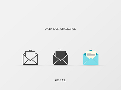 Daily Icon Challange #email #011 design email icon illustration inspiration message news newsletter paper vector