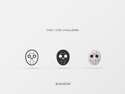 Daily Icon Challenge #Jahson #014 design horror icon illustration inspiration jahson mask movie vector