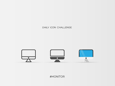 Daily Icon Challenge #monitor #016 apple computer design display icon illustration imac inspiration monitor pc vector