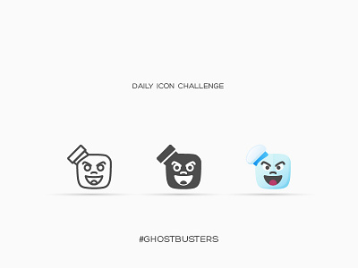 Daily Icon Challenge #ghostbusters #024 busters design funny ghost halloween icon illustration inspiration movie scary vector