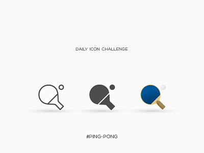 Daily Icon Challenge #ping-pong #028