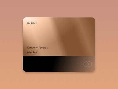Metallic Bank Card