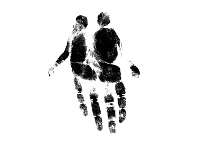 Hand Print Couple album branding couple fingerprint hand handprint jeffrey ramirez logo