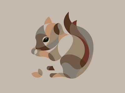 Figure 001: Squirrel animal blah design jeffreyramirez minimal squirrel