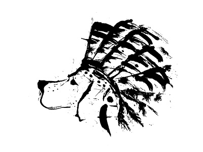 Quiett Dog Logo Design branding dog headdress jeffreyramirez logo