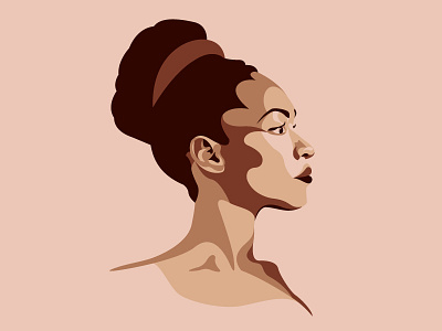 Portrait Study #10 face pink portrait profile simple woman women