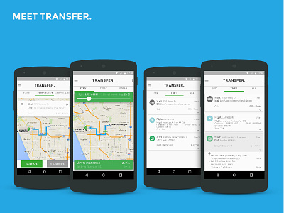 TRANSFER. app 2 app material travel