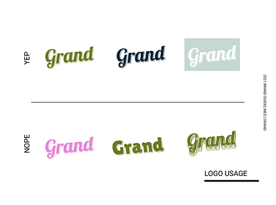 Brand Guidelines - Logo Usage (Events app) branding design logo ui ux