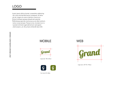 Brand Guideline - Logo Sizing and Padding branding color design logo ui ux