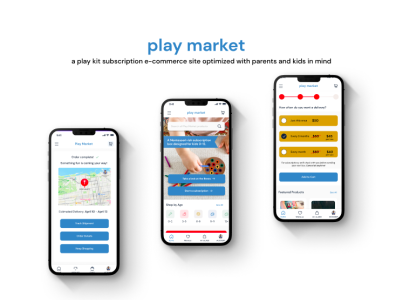 Play Market - An e-commerce site optimized for parents and kids branding color design graphic design logo typography ui ux