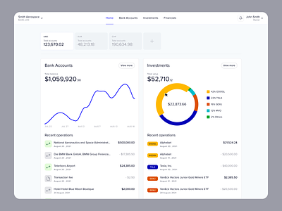 Financial App: web platform