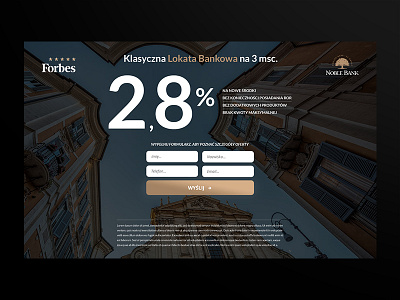Noble Bank Landing Page By Mike On Dribbble