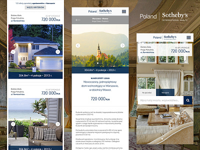 Poland Sotheby's - Responsive Web Design mobile real estate responsive rwd sothebys web design