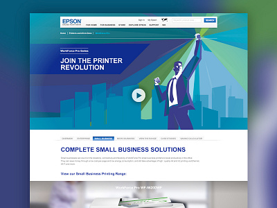 Epson WorkForce Pro Landing Page