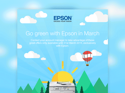 Epson GoGreen Promotional Email