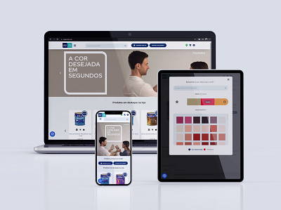 Mockup Loja Coral graphic design marketplace ui ux