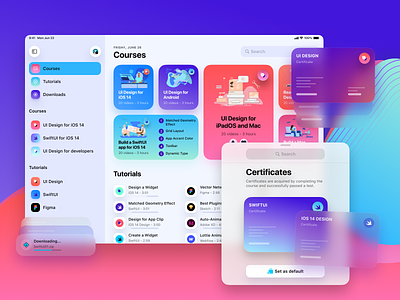 Design+Code iPad app design ios mobile ui
