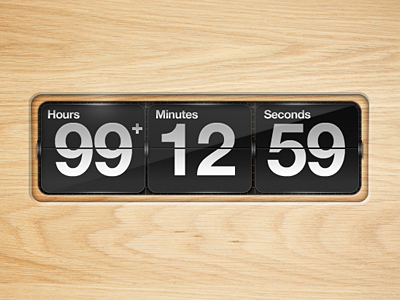 Wood Countdown countdown design glass ui wood