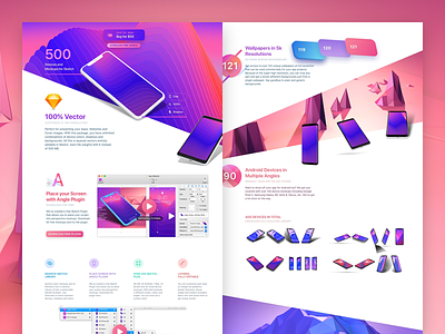 Angle 2 Mockups android iphone x mockups perspective plugin sketch