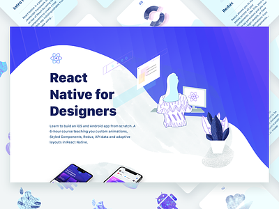 React Native for Designers android card illustration ios iphone