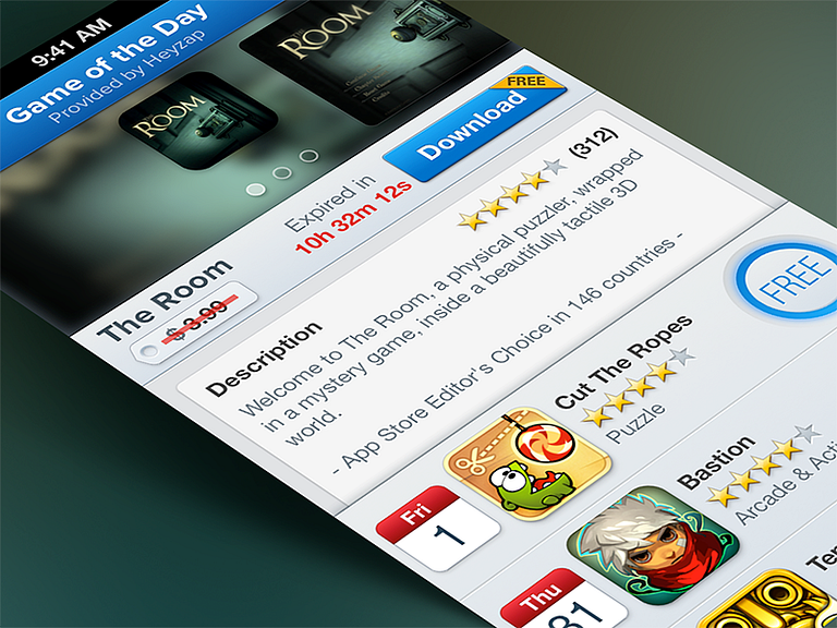 Game of the Day by Meng To on Dribbble
