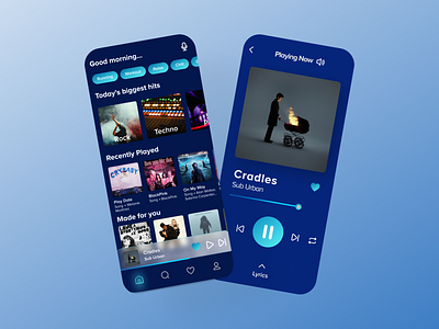 Moonwalk Music App Ui Design.