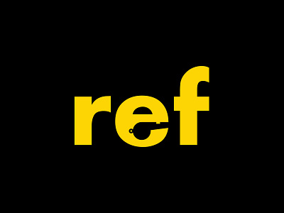 Referee Logo 2016 achter flag logo negative space ref sports whistle
