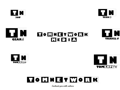 Logo Revamp for TomNetwork Media branding logo