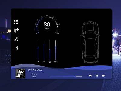 Daily UI Challenge 34 - Car Interface daily ui dailyui dailyuichallenge design ui ui design uidesign