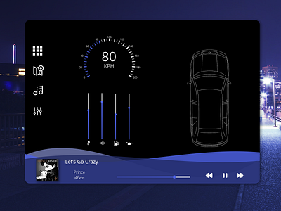 Daily UI Challenge 34 - Car Interface