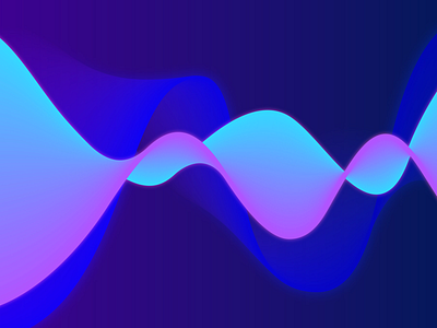 Wave ai concept futuristic minimal neon sound wave