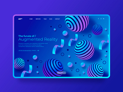 Augmented Reality page concept