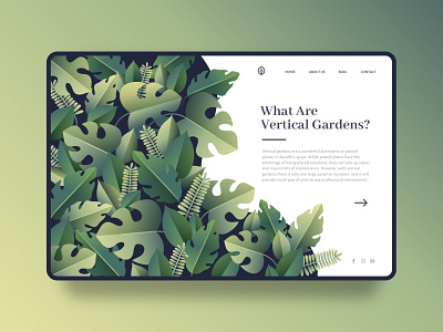 Garden Landing Page Concept