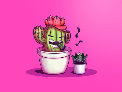 Friends cactus cartoon character character design comic digital illustration digital painting fun funny illustration minimal planta plants
