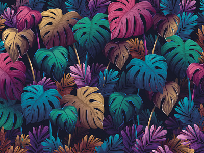 Monstera Background Artwork