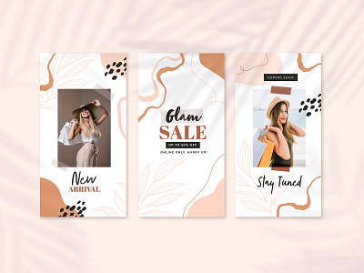 Instagram stories template collection branding design flat free instagram template free template ill illustration instagram stories minimal social media template